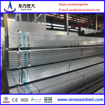 Galvanized rectangular steel pipe for construction