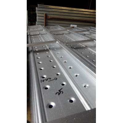 Hot dipped galvanized steel catwalk / scaffolding plank