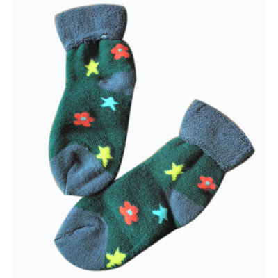 infant colorful pentagram terry cotton socks