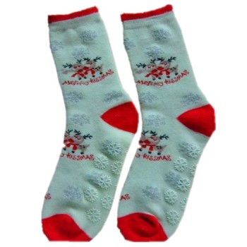 pretty Santas Reindeers pattern and snowflake Dispensing christmas cotton socks