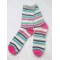 women's Rainbow colored stripe cotton socks
