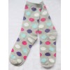 women's colorful crew  coin dot cotton socks