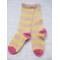 women's high quality  pink striped cotton socks