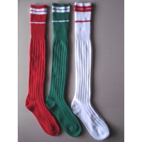 nylon white stripe  football/soccer  socks