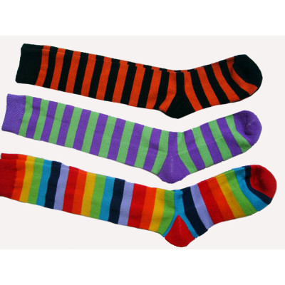 fashion colorful stripe stocking for girls