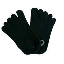 black five toe cotton socks