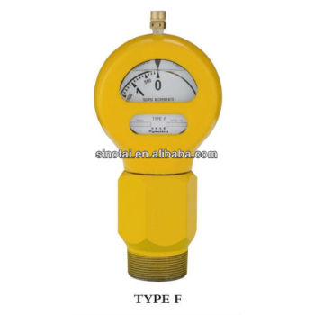HOT!!! Type F pressure gauge