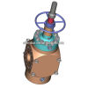 HOT!!! API Oilfield EGG-25B pilot pressure balance screw rod gate valve