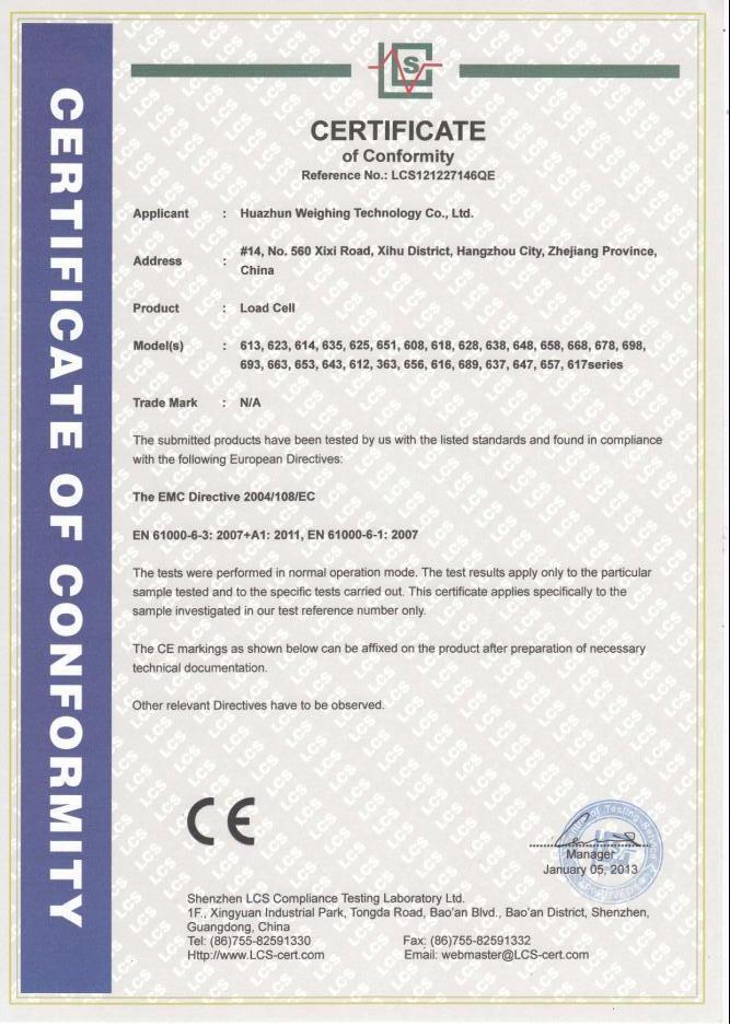 CE certificate