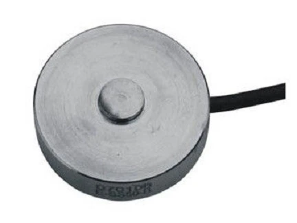 Load Cell HZFS-026 Stainless Steel IP88 Mini round disk weighing force sensor 50, 100, 200, 500lb, 1,3,5,7.5,10klb, 100kg Weight Testing For Small Space 10V DC