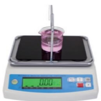 White LCD high precision Economical liquid densimeter IP65 with pan 600g 0.01g support density upper and lower limit alarm for chemistry