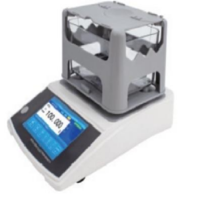 White high precision Touch solid densimeter IP65 with cover 120g-600g 0.01g with 5 inch HD touch screen measuring oil absorption material