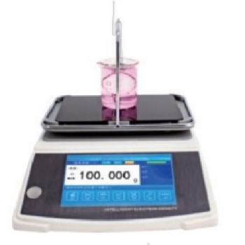 Touch liquid densimeter IP65 with pan 120g 600g 0.01g accuracy  White and black can store 200 test results measure density concentration
