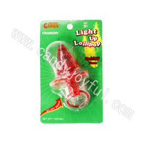 Light up lollipop ring candy