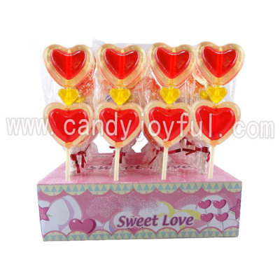 sweet love heart lollipop