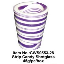 strip candy shotglass