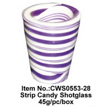 strip candy shotglass