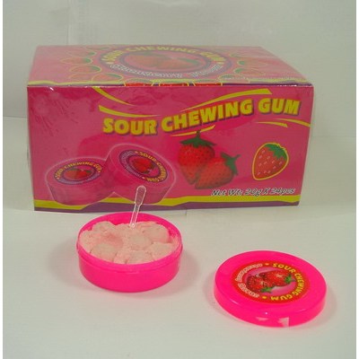 Bubble Gum with Sour Powder