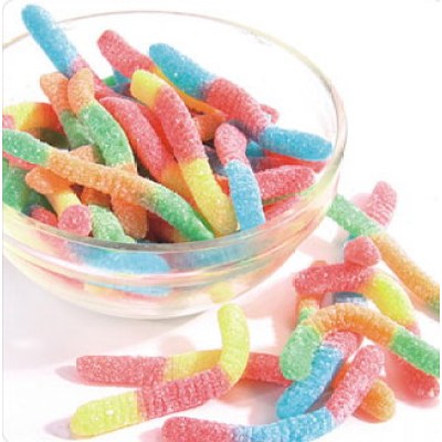 Gummy Worms Sour Neon candy