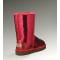 Womens Classic Short Sparkles  Snowing Boot-Red