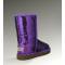 Womens Classic Short Sparkles  Snowing Boot-Purple