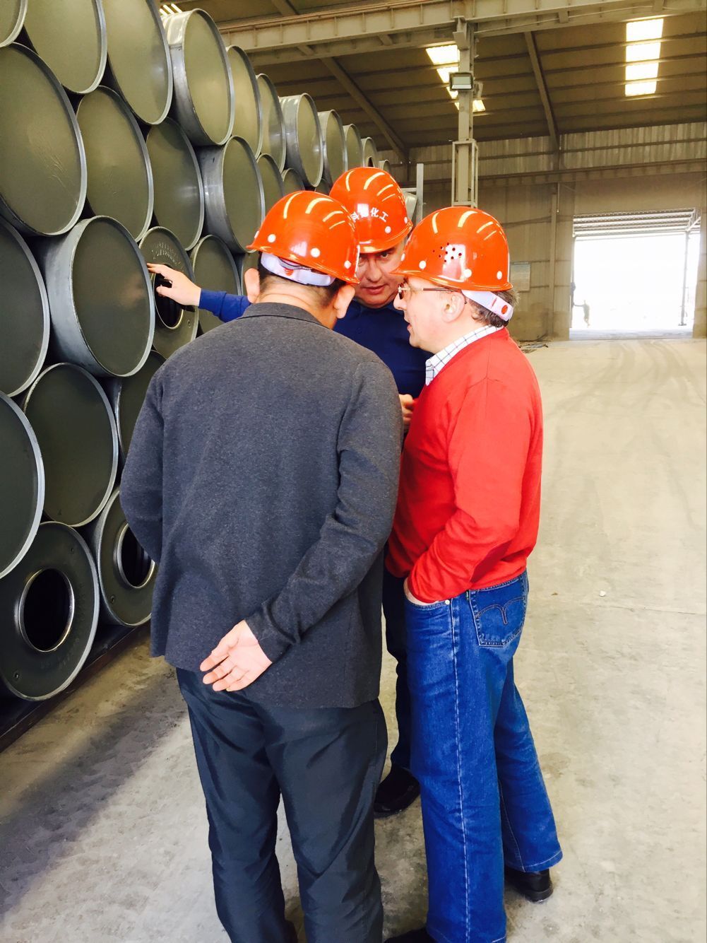 Russian customers visited NGO calcium carbide plant