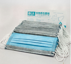 Disposable graphene face mask with biomass graphene