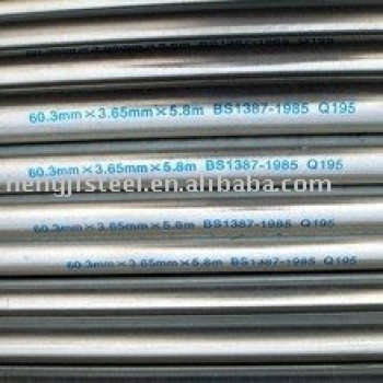 hot-dipped galvanized pipe of superior quality