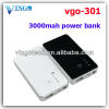 Hottest selling Vgo-301 3000mah power bank for iphone5