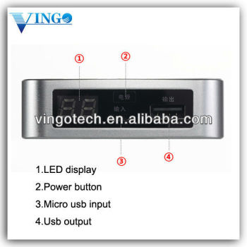 Vingo New Arrival Vgo-660 2012 portable gift high capacity power bank