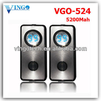 Private mold product Vgo-524 5200mah new coming capacity power bank external battery charger