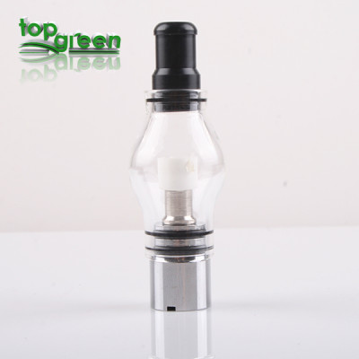 2013 newest pyrex replaceable coil glass atomizer