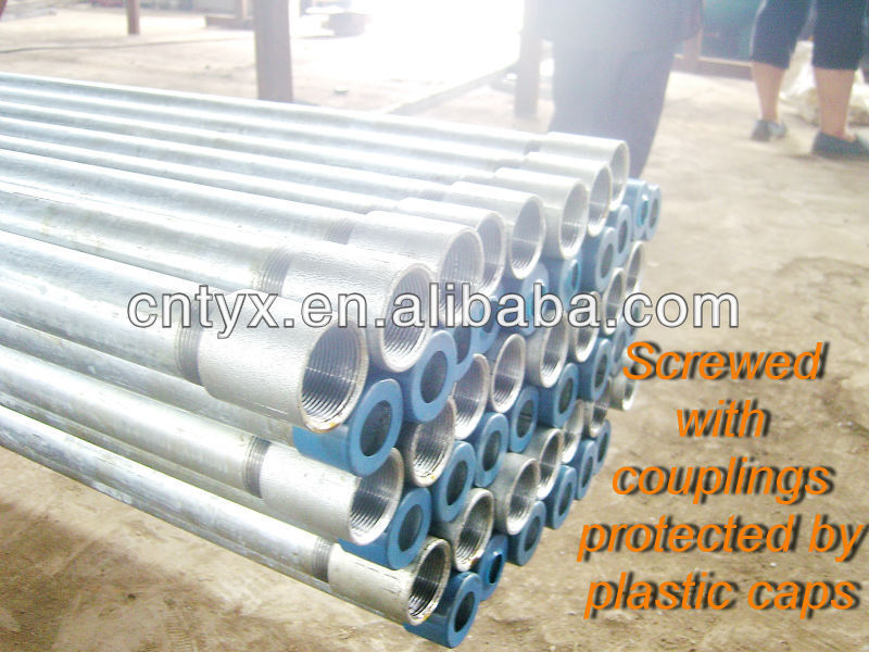 1/2''-10'' Hot Dip Galvanized steel pipe round section