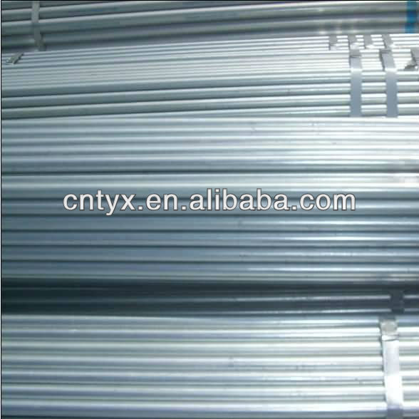galvanized steel pipe round section large stock
