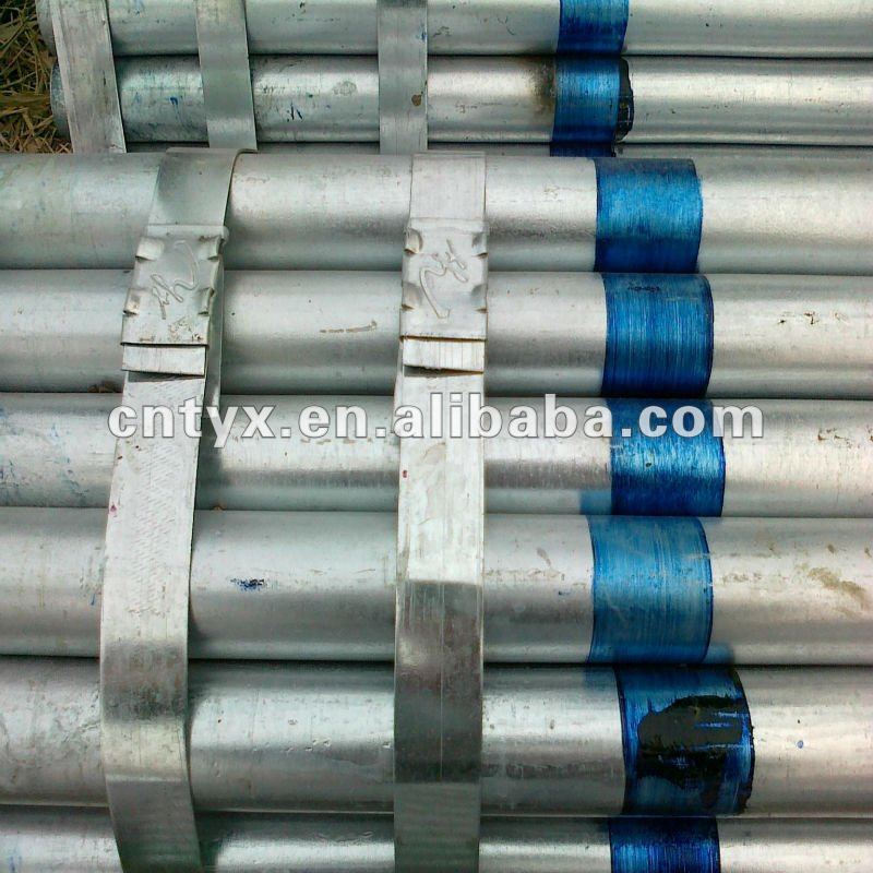 hot-dipped galvanizing pipe with threading and couplings