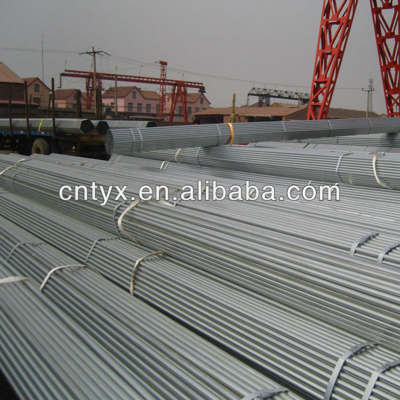 BS1387/ASTMA53 Round Galvanized Steel Pipe