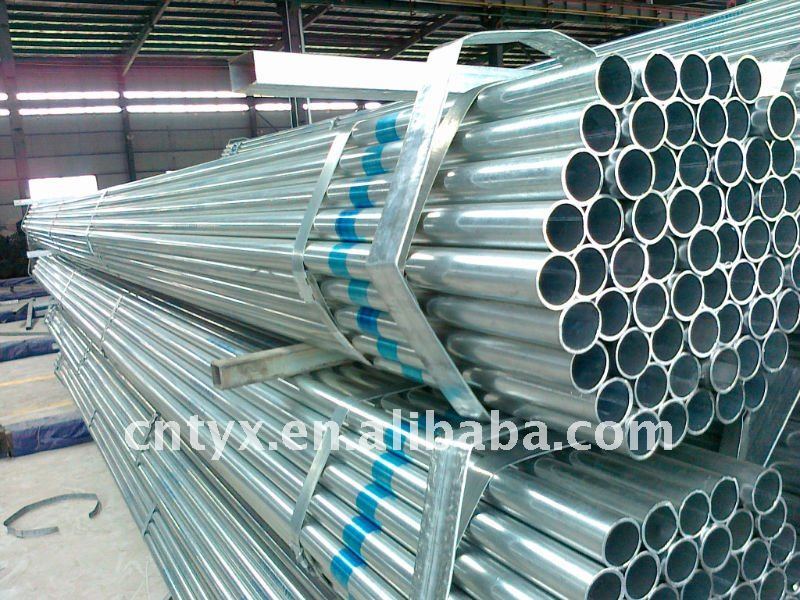 BS 1387 Pre Galvanized Steel Pipe/ pre galvanized pipe/ prepainting zinc coating pipe/80g/m2 galvanized steel pipe