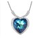 Free Shipping Chain necklace With Heart Crystal Pendant