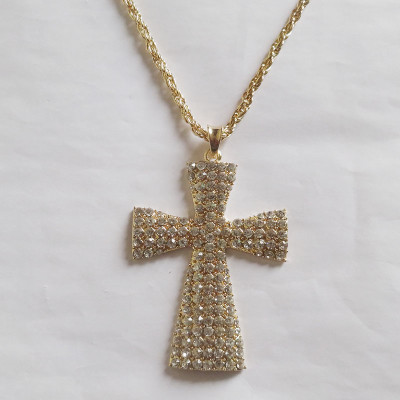 Free Shipping Fashion Alloy Cross Necklace