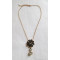 Free Shipping lloy Necklace With Flower Shape Pendant