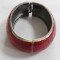 Lady's Alloy Bangle In Red Color.