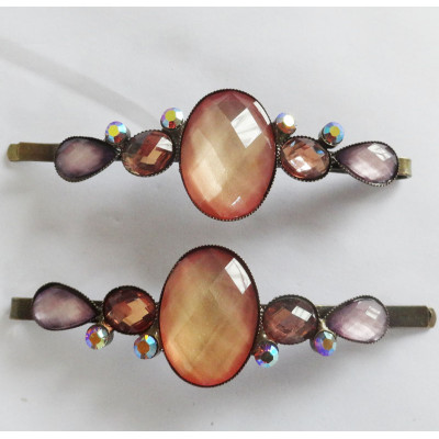 Fashion Metal Hairpin With Stones