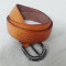 Stylish Brown Leather Belt With Pattern