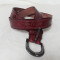Stylish Dark Brown Leather Belt With Pattern