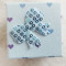 Free Shipping Stamp Loving Heart Square Box With Bow