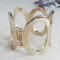 Hollow-out Women's Alloy Wide Bangle