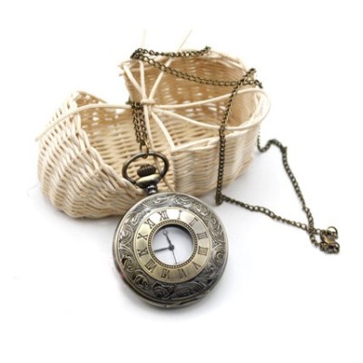 Free Shipping Pocked Watch Pendant Necklace