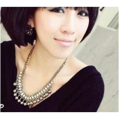 Free Shipping Black Ball Vintage Necklace