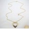 Free Shipping Gold Hollow-out Heart Necklace