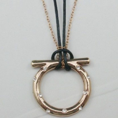 Free Shipping Gold Ring Pendent Necklace
